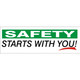 Safehouse Signs SB-368 Safety Wht/Grn Starts With You! Red Underline, 24X60, Banner