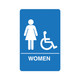 Palmer IS1004-15 Women's Accessible Restroom Blue