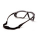 Pyramex SBG10610DT Crossovr Clear H2X Anti-Fog Lens with Black and Gray Frame Glasses Safety Glasses