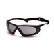 Pyramex SBG10620DT Crossovr Gray H2X Anti-Fog Lens with Black and Gray Frame Glasses Safety Glasses