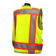 Radians SV55-2ZGD Class 2 Heavy Woven Two Tone Engineer Vest Hi-Viz Green