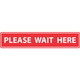 Safehouse Signs PFFS66 Please Wait Here Queue Marker PeopleFlow Anti-Slip FlexiStick Floor Decal