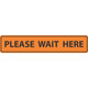 Safehouse Signs PFFD66 Please Wait Here Queue Marker PeopleFlow Anti-Slip Vinyl Floor Decal