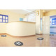 M+A Matting 446416900 Stick-And-Stand Mats, 17"X17", 6/Case
