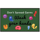 M+A Matting 3017380 Don't Spread Germs Mat, 3'X5'