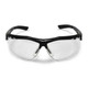 Radians TXC1-10ID Thraxus Safety Eyewear, Clear, Black Frame Safety Glasses