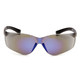 Pyramex PYRS2575S ZTEK Blue Mirror Lens with Blue Mirror Temples Safety Glasses