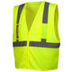 Pyramex Safety RVZ2110CP Type R Class 2 Economy Vest With Clear Pocket, Lime