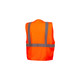 Pyramex PYRRVZ2120CPS Class 2 Economy Vest With Clear Pocket, Orange