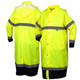Pyramex PYRRRWC3110S Premium Hi-Vis Rainwear Coat, Hi-Vis Lime