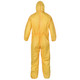 Lakeland C1B428Y ChemMax 1 Bound Seam Coverall - Hood, Elastic Wrist/Ankle