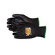 Superior Glove STAGBPU TenActiv Glove, Black 13ga Knit High Performance Fibers, Polyurethane Palm, ANSI Cut Level A4