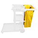 Janico 1050-02 Janitorial Cart Yellow Vinyl Bag 25 Gallon