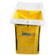 Janico 1050-02 Janitorial Cart Yellow Vinyl Bag 25 Gallon