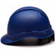 Pyramex Safety HP44122 Ridgeline Hard Hat Graphite Blue Cap Style 4 Pt Ratchet Suspension