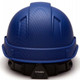 Pyramex Safety HP44122 Ridgeline Hard Hat Graphite Blue Cap Style 4 Pt Ratchet Suspension
