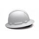 Pyramex Safety HP54116 Ridgeline Full Brim 4 Point Ratchet Matte White Graphite Hard Hat