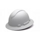 Pyramex Safety HP54116 Ridgeline Full Brim 4 Point Ratchet Matte White Graphite Hard Hat