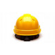 Pyramex Safety HP44130C Ridgeline 4 Point Ratchet Yellow Hard Hat