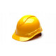 Pyramex Safety HP44130C Ridgeline 4 Point Ratchet Yellow Hard Hat