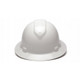 Pyramex Safety HP56110 Ridgeline Full Brim 6 Point Ratchet White Hard Hat