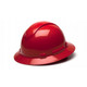Pyramex Safety HP56120 Ridgeline Full Brim 6 Point Ratchet Red Hard Hat