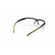 Pyramex Safety SBL8610DTM Ever-lite Black Lime Frame, Clear Lens, H2MAX Safety Glasses