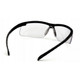 Pyramex Safety SB8610R30TM Everlite Black Frame, Clear Lens H2MAX +3.0 Anti-Fog Safety Glasses