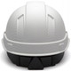 Pyramex Safety HP44116 Ridgeline Cap Style Matte White Graphite Pattern 4 Pt Ratchet Hard Hat