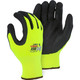 Majestic Glove 3228HYT Cold Weather Nitrile Palm Glove with Hi-Viz Liner