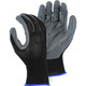 Majestic Glove 3270NL Gray Nitrile Palm Dipped Glove on Nylon Liner