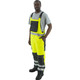 Majestic Glove 75-2357 Hi-Viz Waterproof Bib Overall w Insulation, ANSI E