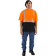 Majestic Glove 75-5216 Hi-Viz Shirt with Reflective Chainsaw Striping, ANSI 2