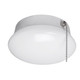 ETI SLP-7-83-840-SV-N 7" Spin Light W/pull Chain, Bare Lamp to Flushmount Converter, 830 Lumens, 4000K, Dimmable, 120V, 80CRI, White Finish