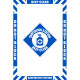 National Marker Company WFK12 36"X24" Textured Walk-On Sanitation Station Floor Marking Kit