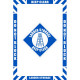 National Marker Company WFKSM13 36"X24" Smooth Walk-On Ladder Storage Floor Marking Kit