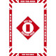 National Marker Company WFKSM10 36"X24" Smooth Walk-On Red Tag Area Floor Marking Kit