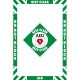 National Marker Company WFK03 36"X24" Textured Walk-On AED Floor Marking Kit