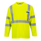 Portwest S191 Hi-Vis Long Sleeved T-Shirt Yellow