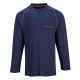 Portwest FR01 Bizflame Crew Neck T-Shirt Navy