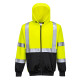 Portwest UB315 Hi-Vis 2-Tone Zipped Hoodie Yellow/Black