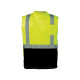 Global Glove GLO-202 FrogWear HV High-Visibility Black Bottom Sleeveless Safety Shirt