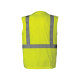 Global Glove GLO-202 FrogWear HV High-Visibility Black Bottom Sleeveless Safety Shirt