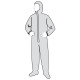 Liberty Safety C18122 PermaGard II Coverall with Elastic Wrists, and Attached Hood & Boots