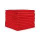 Monarch Brands M915101R Microfiber Cleaning Cloths 16x16 Red