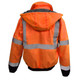 Radians SJ11QB-3ZOS Class 3 High Visibility Weatherproof Bomber Jacket with Quilted Built-in Liner Hi-Viz Orange