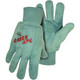 PIP 1BC0313 Green Ape Premium Grade Cotton Chore Glove with Double Layer Palm/Back and Nap-out Finish - Knitwrist