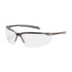 PIP 250-33-1010 Commander Semi-Rimless Safety Glasses with Gloss Bronze Frame, Clear Lens and Anti-Scratch / Anti-Reflective Coating