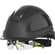 HexArmor 16-18007 Ceros XP250IES Hard Hat, Black