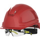 HexArmor 16-18008 Ceros XP250IES Hard Hat, Red